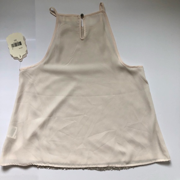 Altar’d State Size Small Sleeveless Ivory Golden Sequin Top New - Picture 12 of 12